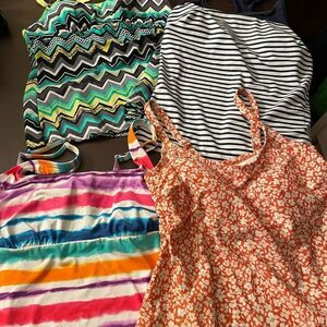 Swimsuit Top Choices L/XL Gorgeous Colors x 4
